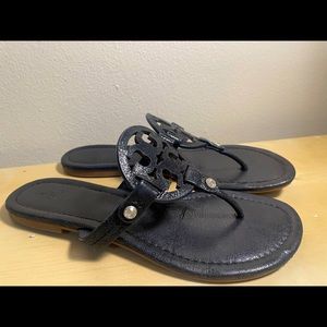 Tory Burch sparkly black sandals